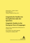 Image for Linguistische Studien im Europaeischen Jahr der Sprachen Linguistic Studies in the European Year of Languages