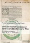 Image for Der Historische Buchbestand Der Universitaetssternwarte Wien