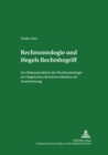 Image for Rechtsontologie Und Hegels Rechtsbegriff : Zur Rekonstruktion Der Rechtsontologie Im Hegelschen Rechtsverstaendnis ALS Anerkennung