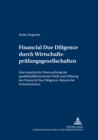 Image for Financial Due Diligence Durch Wirtschaftspruefungsgesellschaften