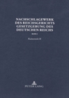 Image for Nachschlagewerk Des Reichsgerichts - Gesetzgebung Des Deutschen Reichs : Kaiserzeit II - Gewerblicher Rechtsschutz Und Urheberrecht