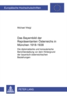 Image for Das Bayernbild Der Repraesentanten Oesterreichs in Muenchen 1918-1938