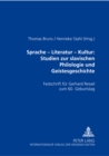 Image for Sprache - Literatur - Kultur: Studien Zur Slavischen Philologie Und Geistesgeschichte : Festschrift Fuer Gerhard Ressel Zum 60. Geburtstag