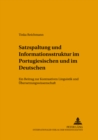 Image for Satzspaltung Und Informationsstruktur Im Portugiesischen Und Im Deutschen