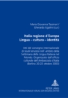 Image for Italia Regione d&#39;Europa- Lingua - Cultura - Identita