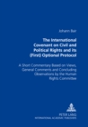 Image for The International Covenant on Civil and Political Rights and Its (First) Optional Protocol