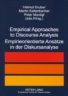 Image for Empirical Approaches to Discourse Analysis Empirieorientierte Ansaetze in Der Diskursanalyse