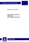 Image for Raeumlich-konstruktive Stoerungen bei Grundschulkindern : Eine Untersuchung ueber die Bedeutung des neuromotorischen Aufrichtungsprozesses fuer die Blickmotorik und raeumlich-konstruktives Darstellen 