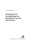Image for Rechtskraft Und Innenbindung Von Beschluessen Nach Der Zpo-Reform