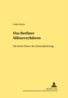 Image for Das «Berliner Suehneverfahren» - Die Letzte Phase Der Entnazifizierung : Die Letzte Phase Der Entnazifizierung