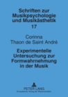 Image for Experimentelle Untersuchung zur Formwahrnehmung in der Musik