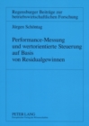 Image for Performance-Messung Und Wertorientierte Steuerung Auf Basis Von Residualgewinnen