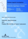 Image for Linguistics Investigations into Formal Description of Slavic Languages : Contributions of the Sixth European Conference Held at Potsdam University, November 30-December 02, 2005