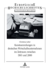 Image for Kunstsammlungen in Deutschen Wirtschaftsunternehmen Im Zeitraum Zwischen 1965 Und 2000