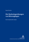Image for Die Marketingwirkungen Von Boersengaengen : Eine Konzeptionelle Analyse