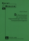 Image for Der Rechtsschutz Der Potentiellen Organempfaenger Nach Dem Transplantationsgesetz