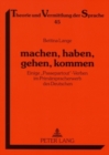 Image for Machen, Haben, Gehen, Kommen