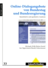 Image for Online-Dialogangebote Von Bundestag Und Bundesregierung : Quantitative Und Qualitative Analysen