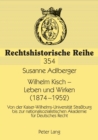 Image for Wilhelm Kisch - Leben und Wirken (1874-1952)