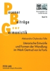 Image for Literarische Entwuerfe Und Formen Der Wandlung Im Werk Gertrud Von Le Forts