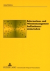 Image for Informations- Und Wissensmanagement Im Konferenzdolmetschen