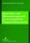 Image for Governance Und Wissensmanagement ALS Wirtschaftliche Produktivitaetsreserven
