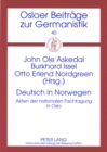 Image for Deutsch in Norwegen : Akten Der Nationalen Fachtagung in Oslo