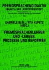 Image for Fremdsprachenlehren Und -Lernen. Prozesse Und Reformen