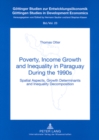 Image for Poverty, Income Growth and Inequality in Paraguay During the 1990s