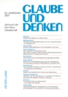 Image for Glaube Und Denken : Jahrbuch Der Karl-Heim-Gesellschaft- 20. Jahrgang 2007