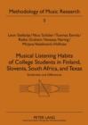 Image for Musical Listening Habits of College Students in Finland, Slovenia, South Africa, and Texas