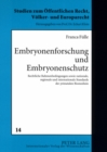 Image for Embryonenforschung Und Embryonenschutz