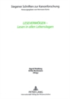 Image for Lesevermoegen - Lesen in Allen Lebenslagen