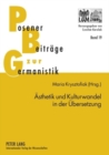 Image for Aesthetik Und Kulturwandel in Der Uebersetzung