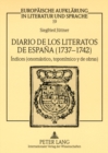 Image for Diario de Los Literatos de Espana (1737-1742) : Indices (Onomastico, Toponimico Y de Obras)