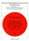 Image for Demographie, Erwerbsbeteiligung, Steuerreformen Und Steueraufkommen
