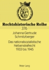 Image for Das Nationalsozialistische Nebenstrafrecht 1933 Bis 1945