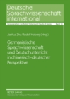 Image for Germanistische Sprachwissenschaft Und Deutschunterricht in Chinesisch-Deutscher Perspektive