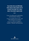 Image for Nachschlagewerk des Reichsgerichts - Gesetzgebung des Deutschen Reichs