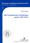 Image for Die Umsatzsteuer-Nachschau Nach § 27b Ustg