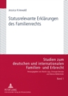 Image for Statusrelevante Erklaerungen Des Familienrechts