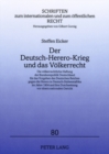 Image for Der Deutsch-Herero-Krieg Und Das Voelkerrecht