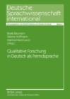 Image for Qualitative Forschung in Deutsch ALS Fremdsprache