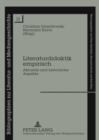 Image for Literaturdidaktik Empirisch : Aktuelle Und Historische Aspekte