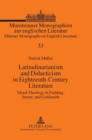 Image for Latitudinarianism and Didacticism in Eighteenth-Century Literature : Moral Theology in Fielding, Sterne, and Goldsmith