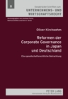 Image for Reformen Der Corporate Governance in Japan Und Deutschland