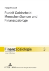 Image for Rudolf Goldscheid: Menschenoekonom Und Finanzsoziologe