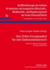 Image for Das Dritte Energiepaket fuer den Elektrizitaetsbereich