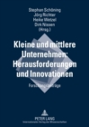 Image for Kleine Und Mittlere Unternehmen: Herausforderungen Und Innovationen : Forschungsbeitraege
