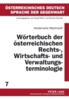 Image for Woerterbuch Der Oesterreichischen Rechts-, Wirtschafts- Und Verwaltungsterminologie